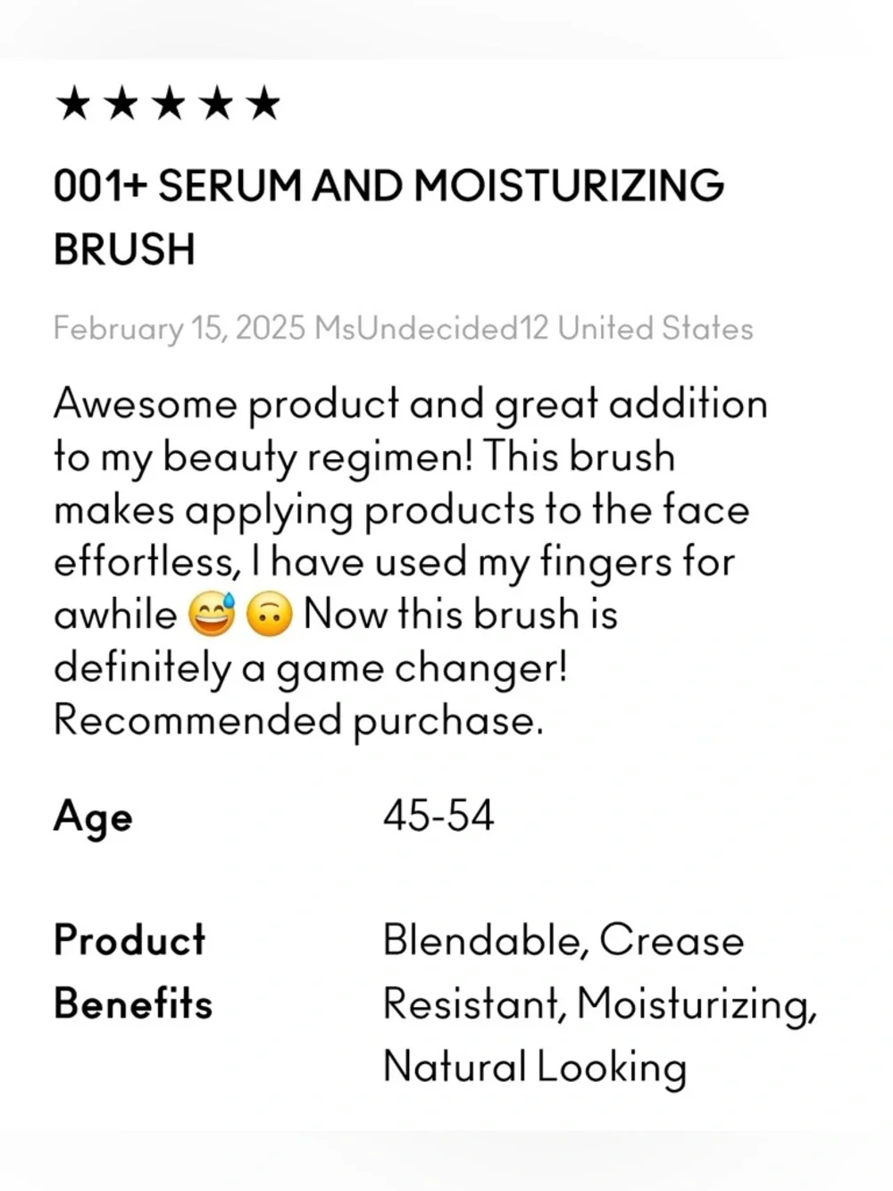 MAC 001 Serum + Moisturizer Brush Dome-Shaped Angled Brand New Authentic